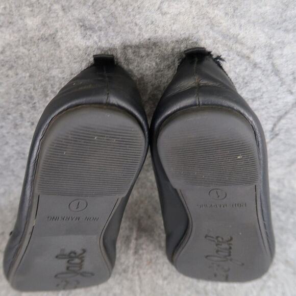 Cat & Jack Shoes Girls 1 Ballet Flats Slip On Bow Black Casual Classic Kids - Picture 16 of 16
